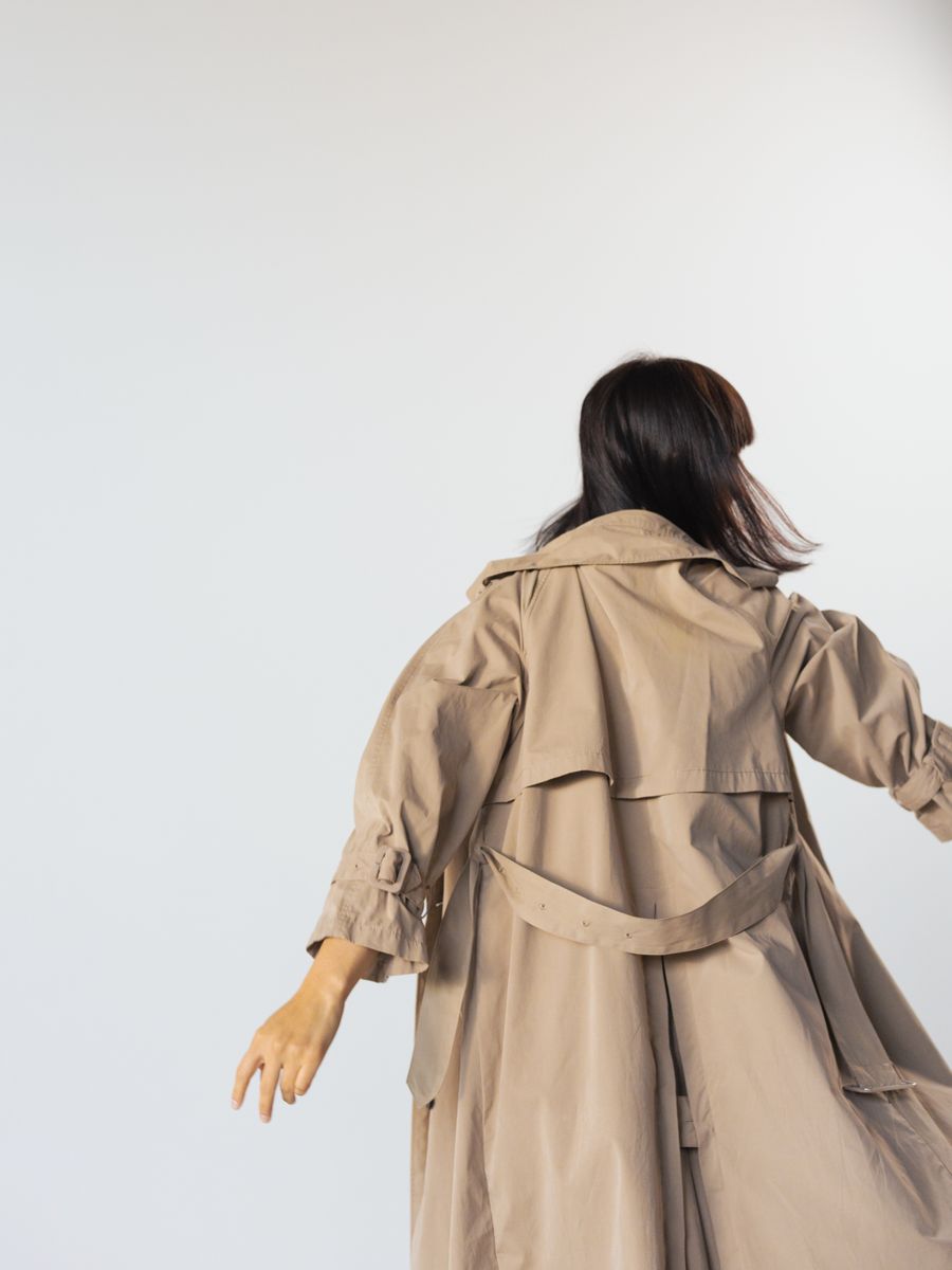 Wool Herringbone Overcoat